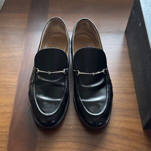 Gucci Women's Black Leather Loafers